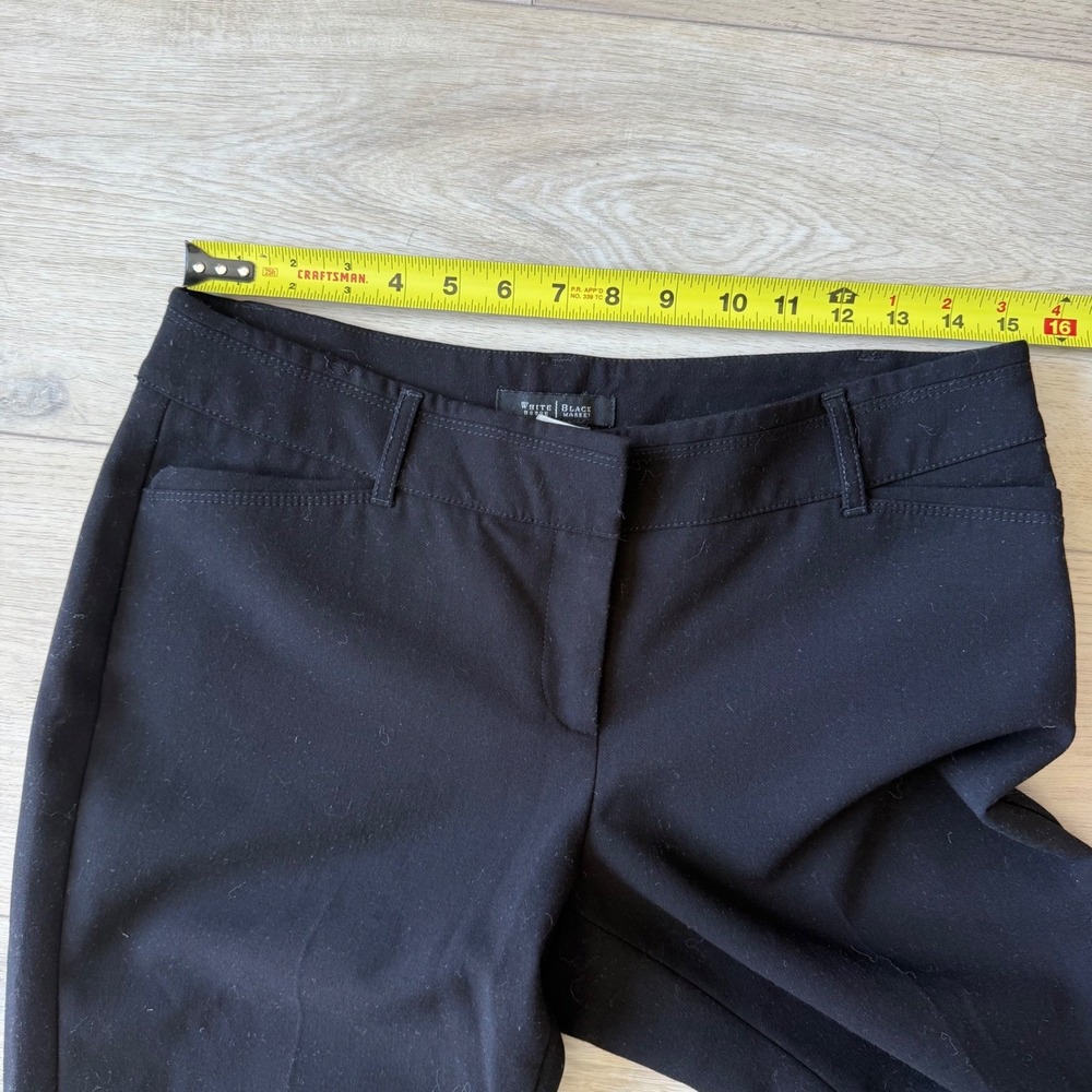 White House Black Market Legacy Modern Boot Stretch Black Career Pants 6R EUC - Picture 12 of 13